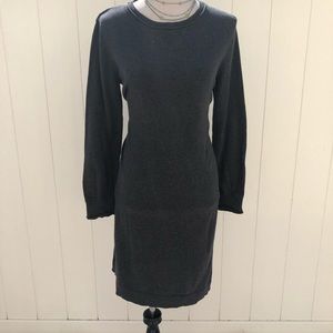 J. Jill Gray Knit Pullover Sweater Dress Size M